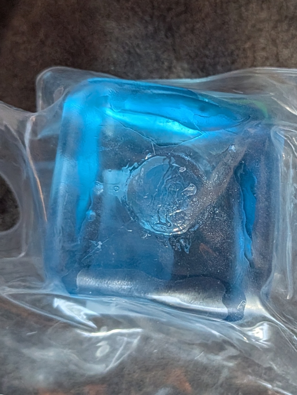 Blue Squishy Cube - Picture 2 of 6